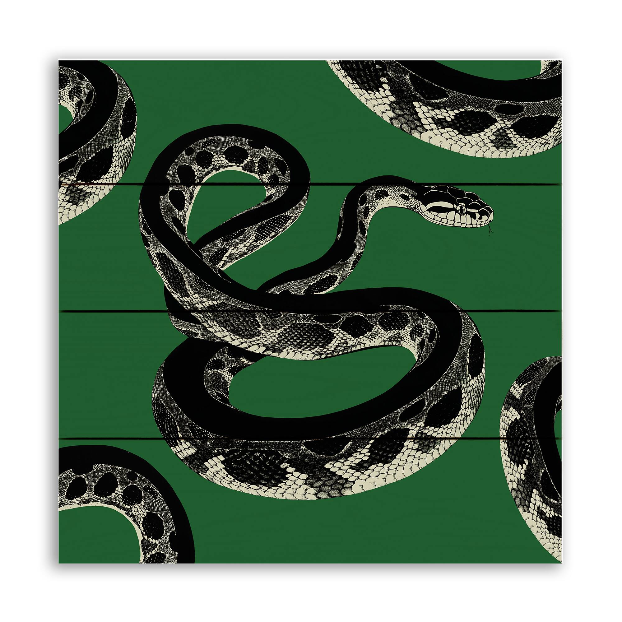 11.75" Snakes Pallet Wood Wall Art